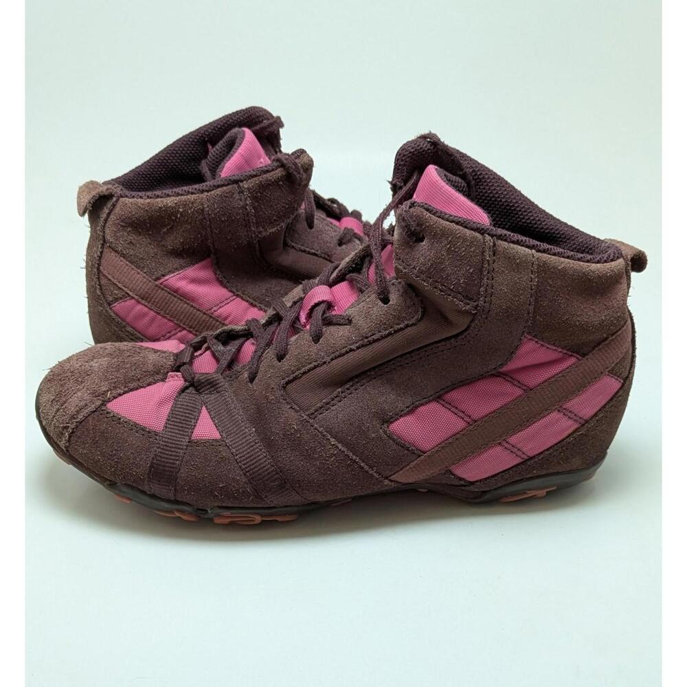 Vintage RARE Womens Diesel Suspect Pink Suede Trainers Shoes 102100001562 Size 7